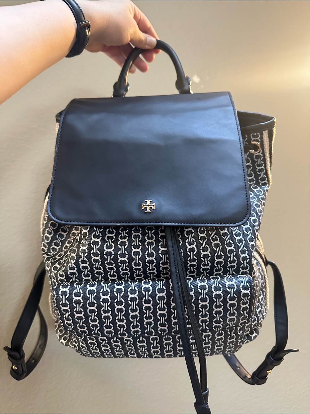 Tory Burch Gemini Link Canvas Backpack